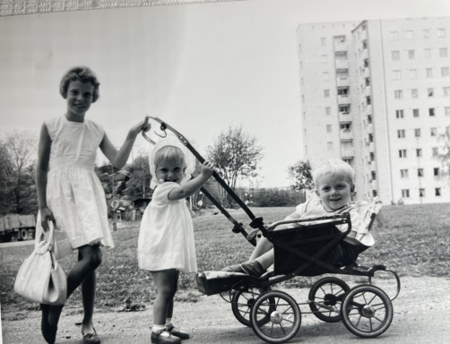 Ann, Linda och Hans Kortedala 1960